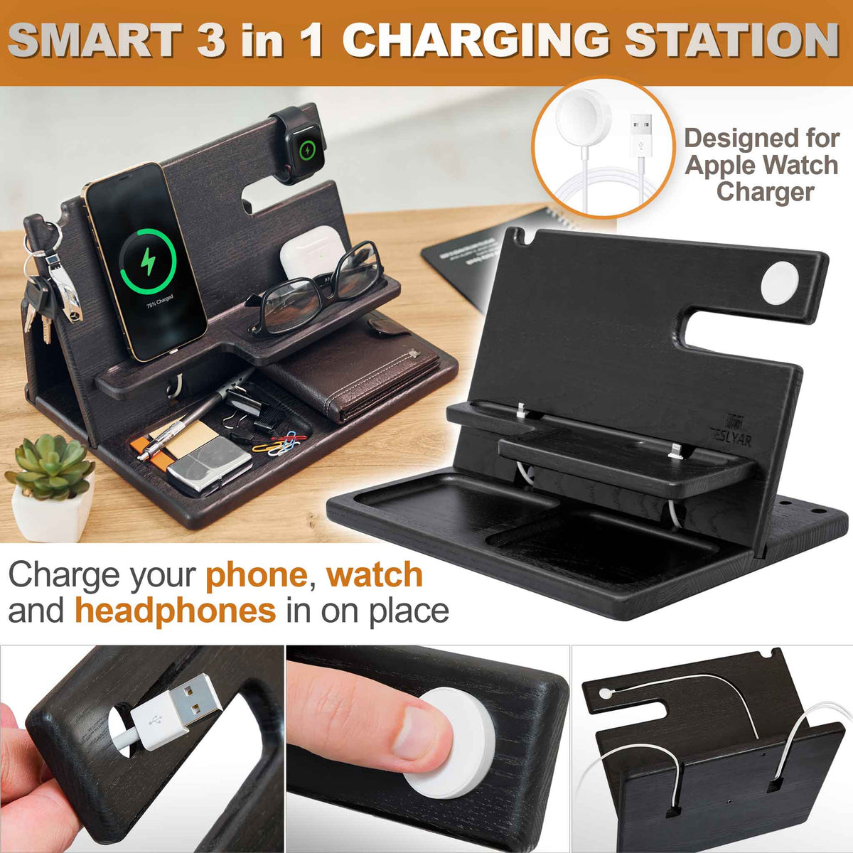 Smart 3 in 1 charging stand